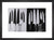 Knives, c.1981-82 (silver & black) by Andy Warhol. Framed art print.