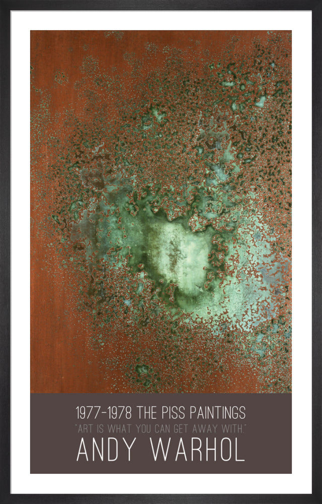 Oxidation Painting, 1978 by Andy Warhol. Framed art print.