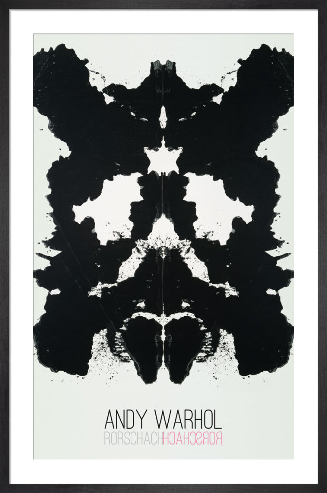 Rorschach, 1984 by Andy Warhol. Framed art print.