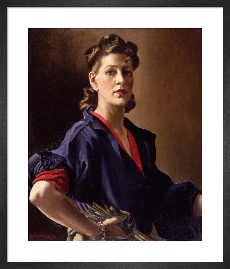 Anna Zinkeisen by Anna Katrina Zinkeisen. Framed art print.