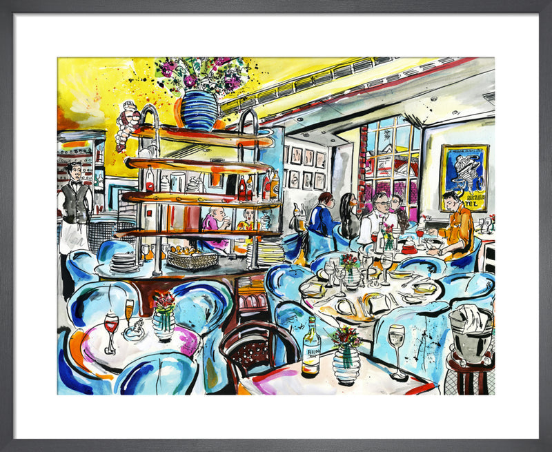 Bibendum by Anna-Louise Felstead. Framed art print.