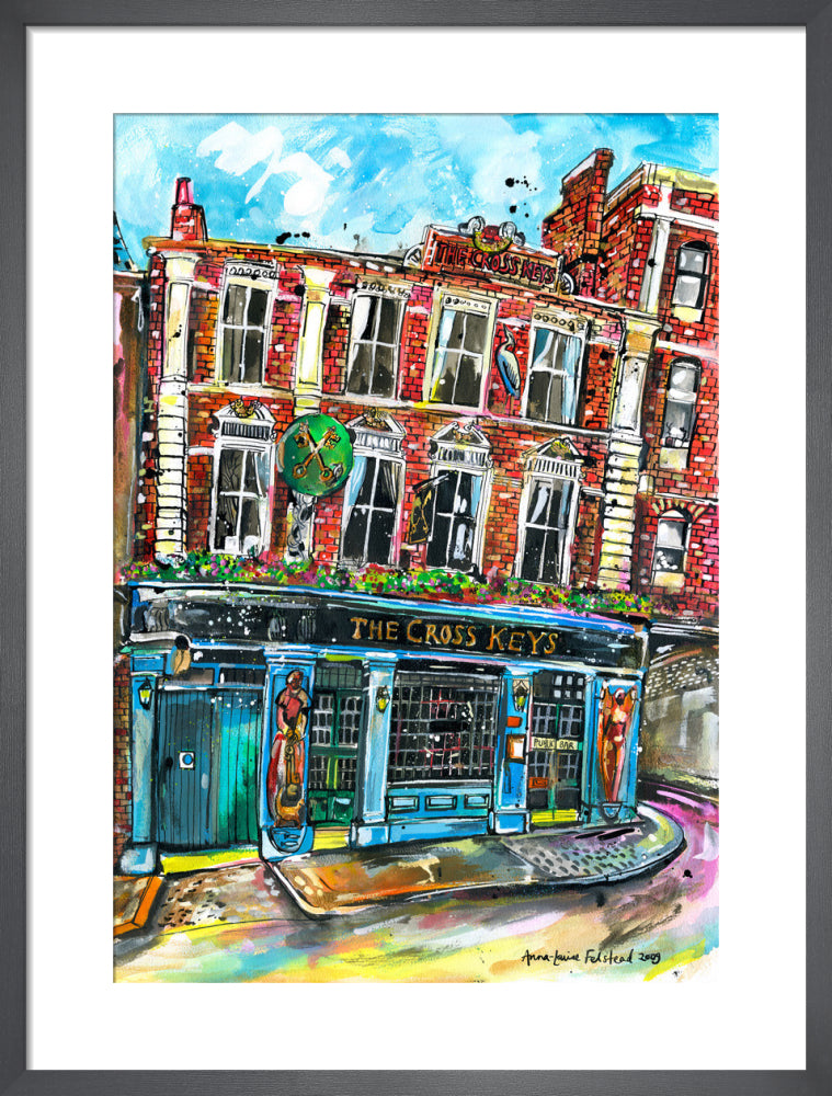 Cross Keys by Anna-Louise Felstead. Framed art print.