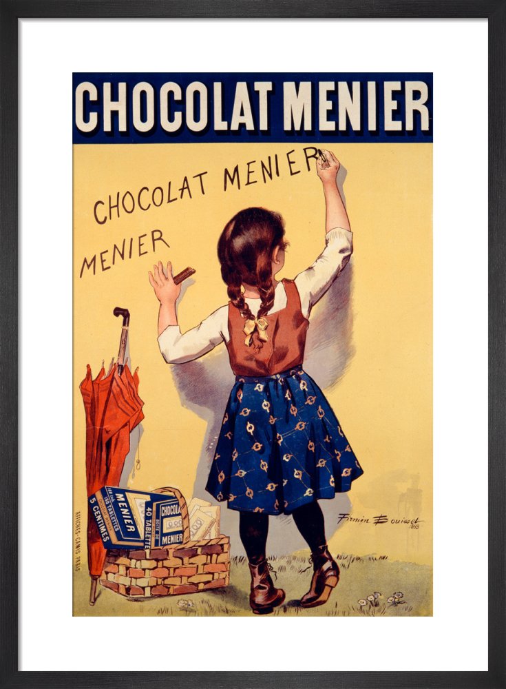 Chocolat Menier, 1893 by Anonymous. Framed art print.