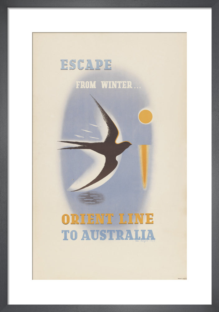 Escape From Winter by Anonymous. Framed art print.