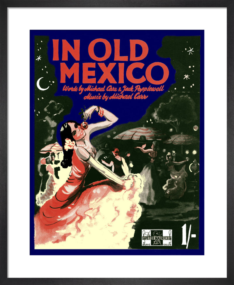 In Old Mexico by Anonymous. Framed art print.
