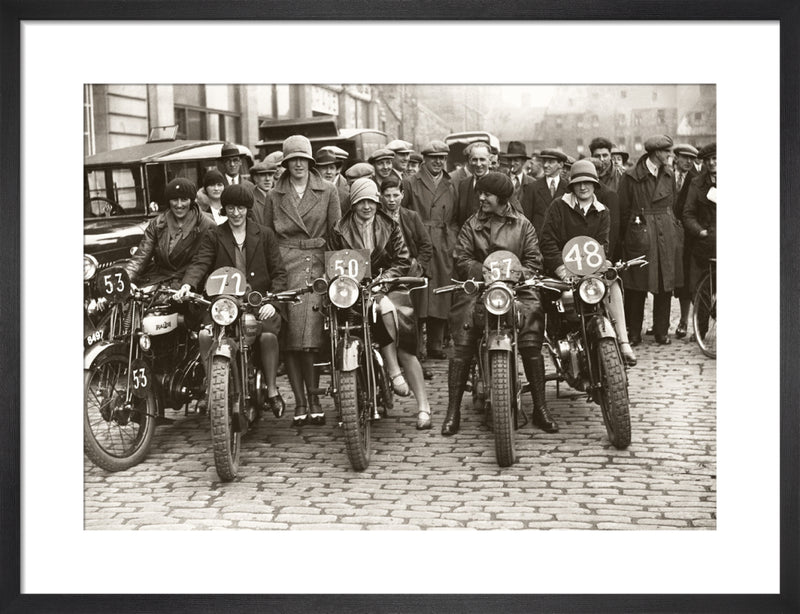 Ladies' Team, Scottish Six Days Trial by Anonymous. Framed art print.