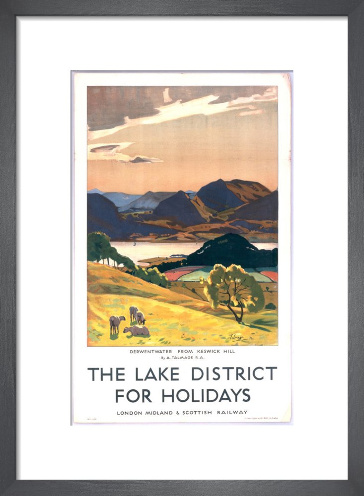 Lake District by Anonymous. Framed art print.