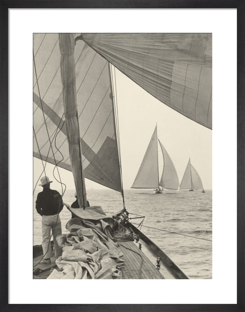 Ocean Racing by Anonymous. Framed art print.