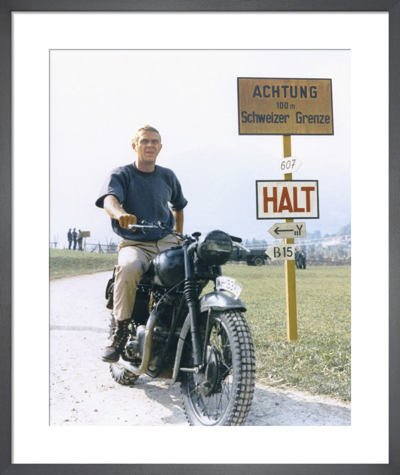 Steve McQueen, The Great Escape (1962) by Anonymous. Framed art print.