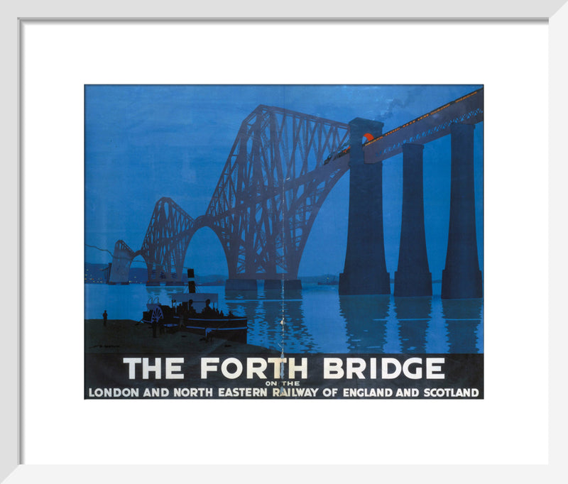 The Forth Bridge by Anonymous. Framed art print.