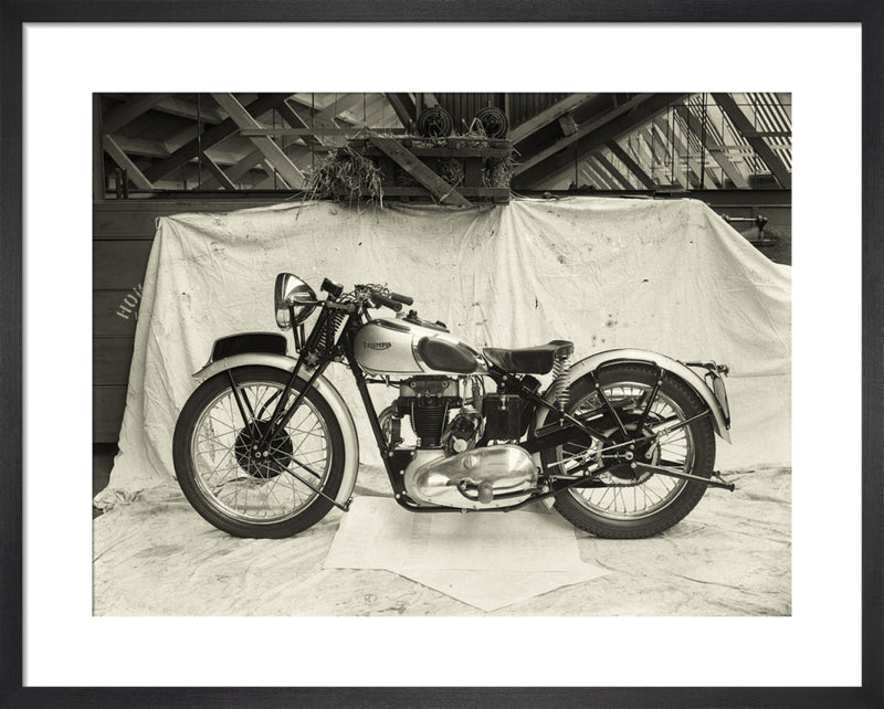 Triumph Tiger 250 by Anonymous. Framed art print.