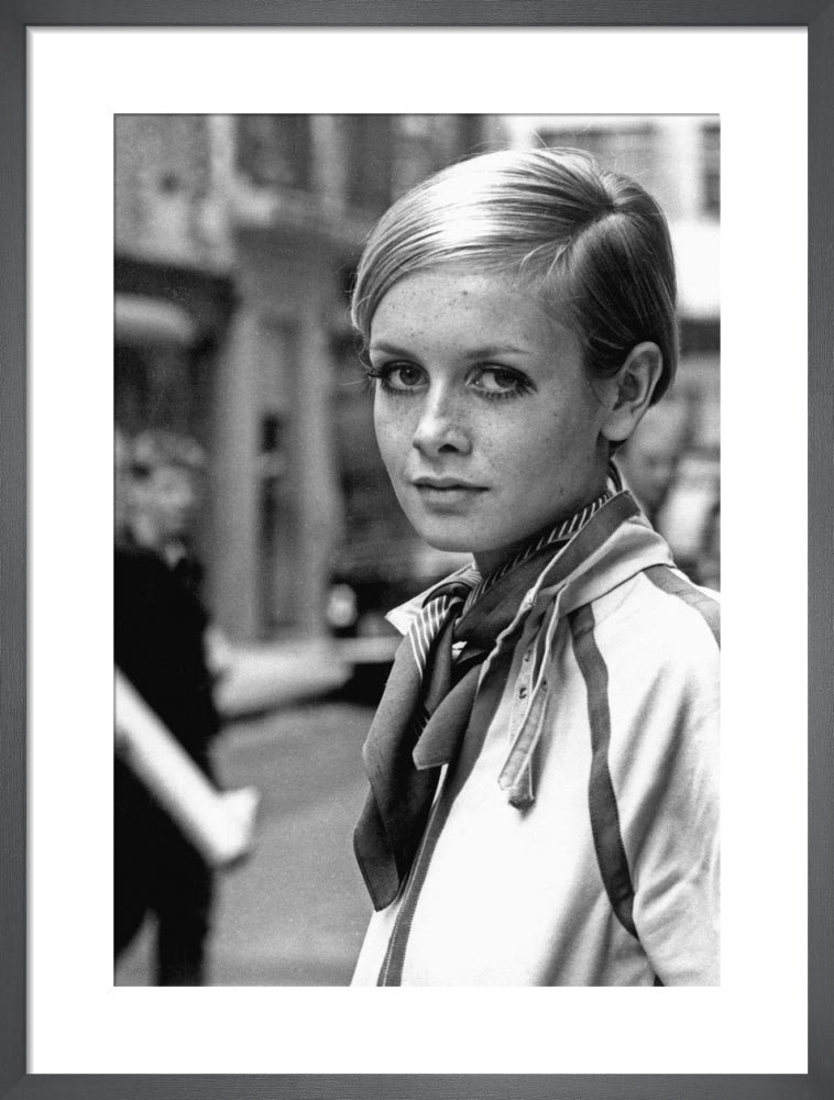 Twiggy, London, 1967 by Anonymous. Framed art print.