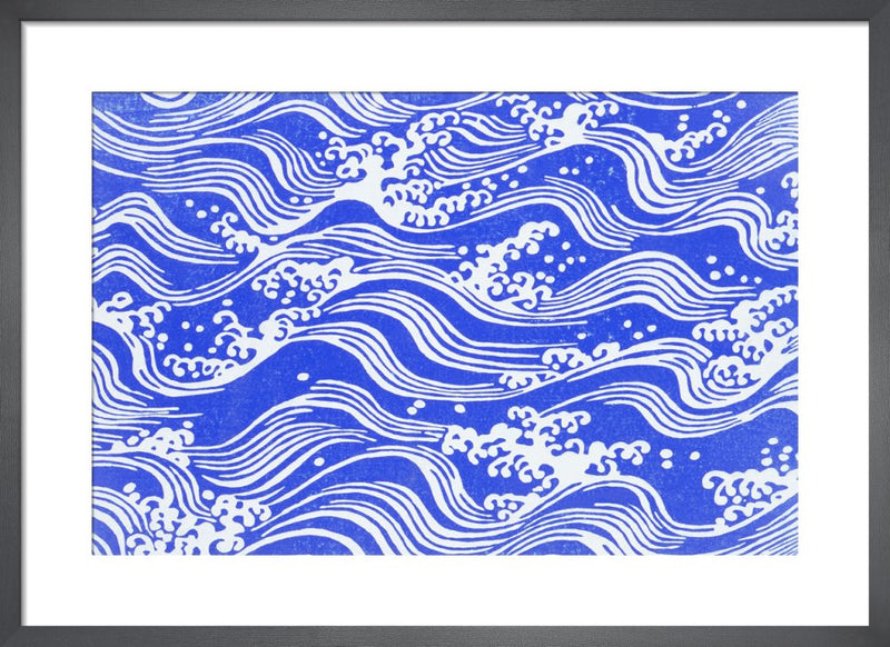 Waves by Anonymous. Framed art print.