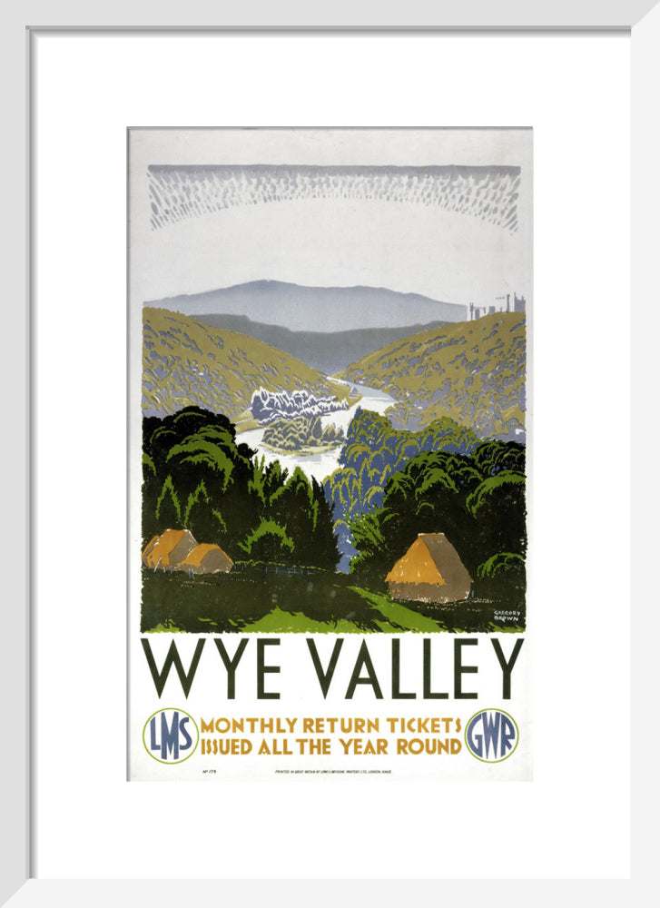 Wye Valley by Anonymous. Framed art print.