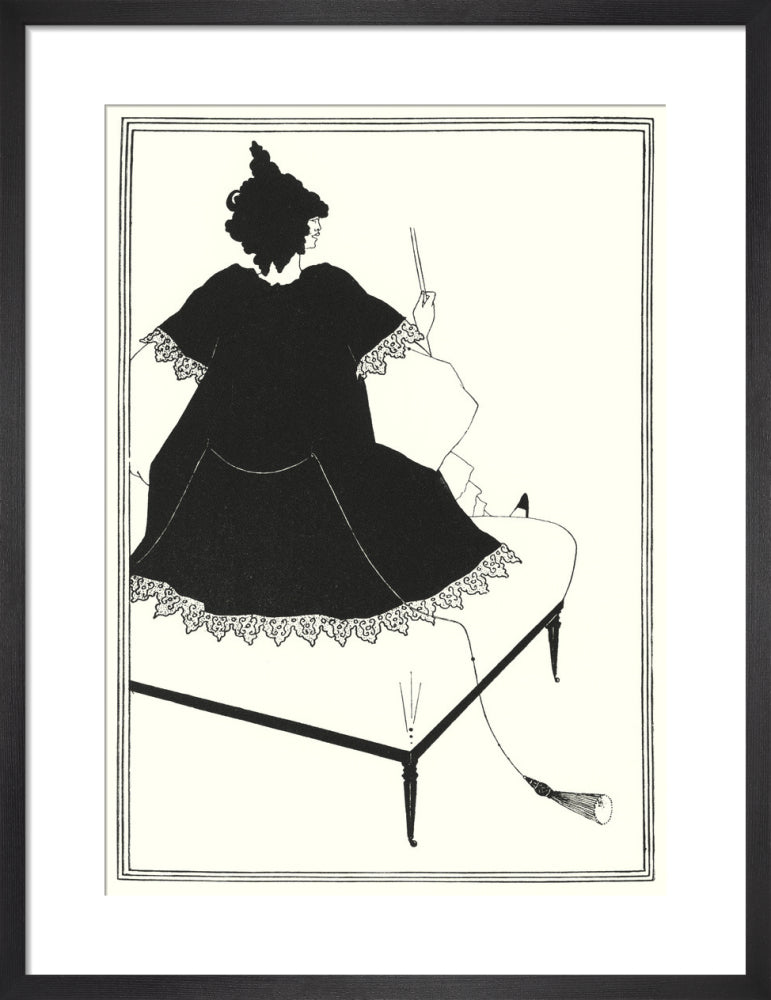 Salome on Settle by Aubrey Beardsley. Unframed art print.