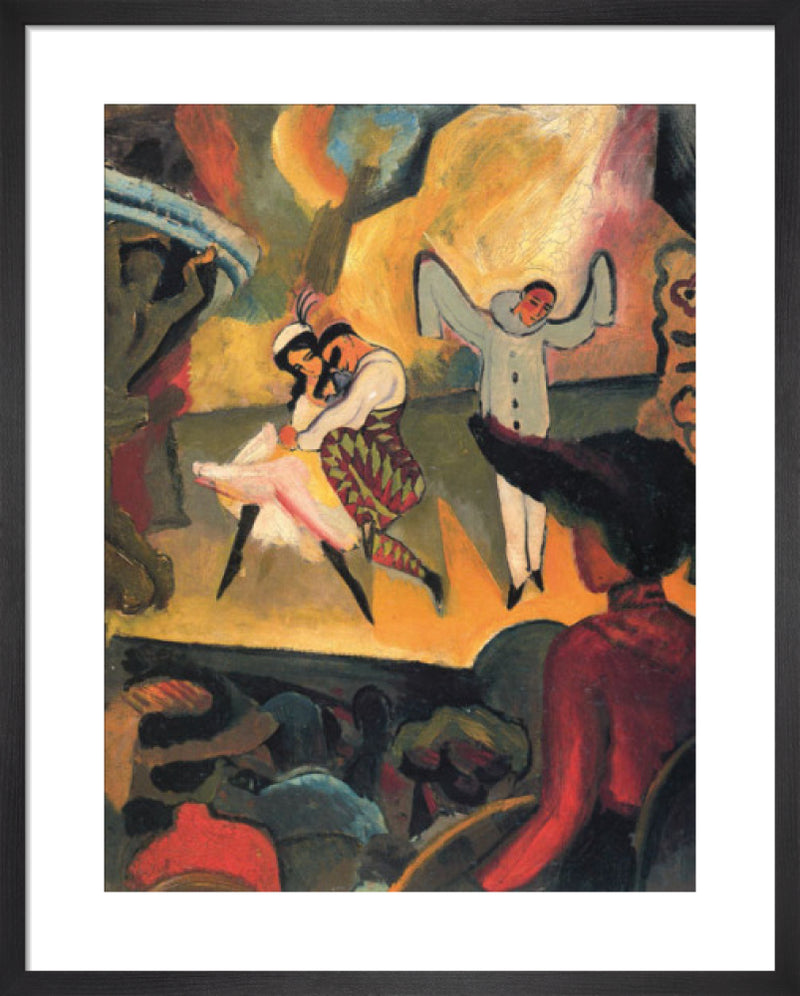 Russian Ballet by August Macke. Framed art print.
