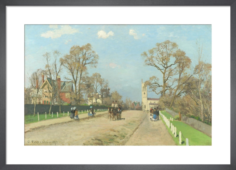 The Avenue, Sydenham by Camille Pissarro. Framed art print.
