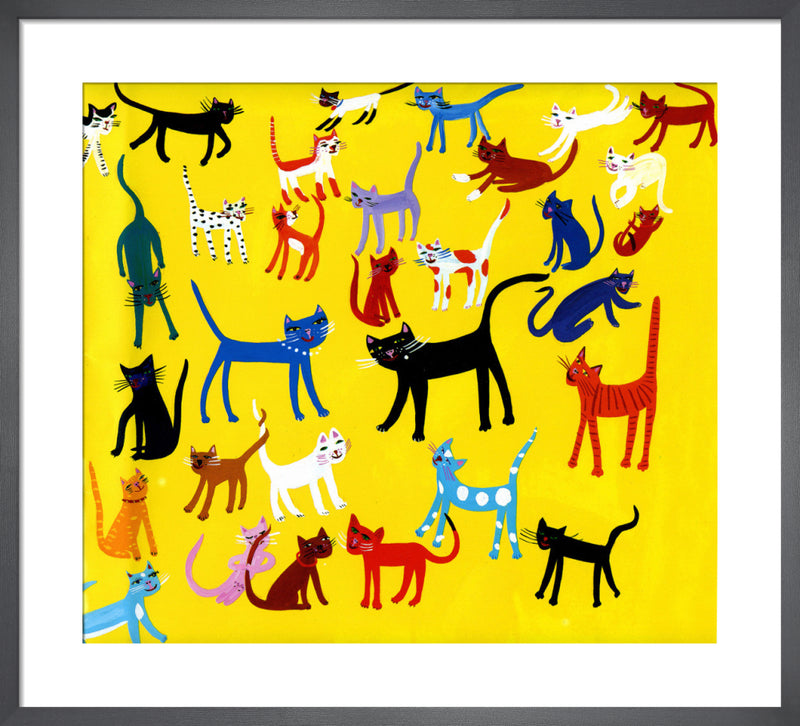 Cats by Christopher Corr. Framed art print.