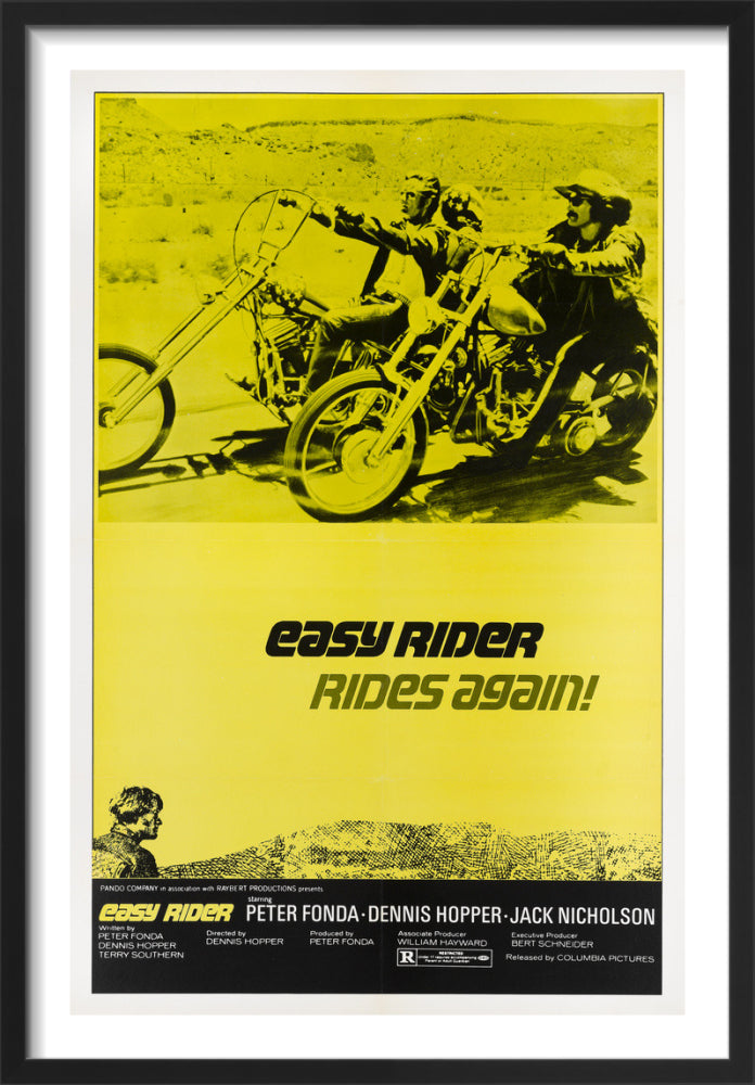 Easy Rider by Cinema Greats. Framed art print.
