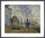 Gare Saint-Lazare by Claude Monet. Framed art print.