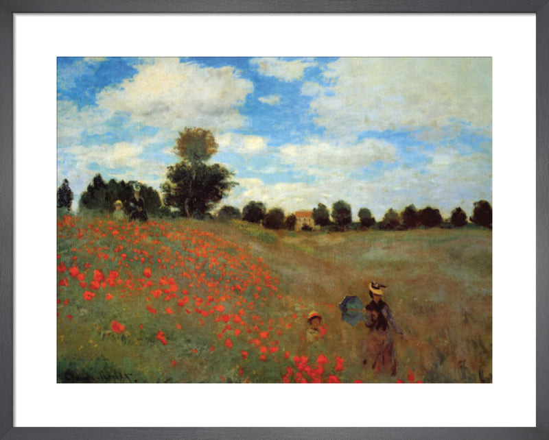 Wild Poppies by Claude Monet. Framed art print.