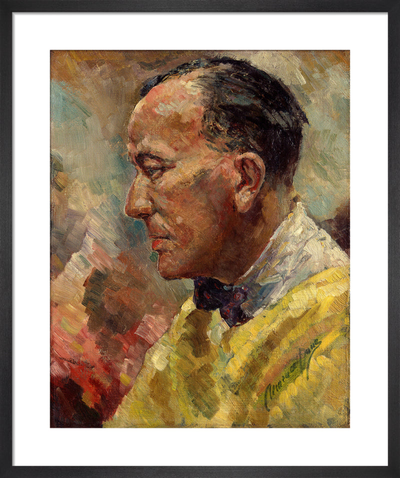 Noel Coward, before 1939 by Clemence Dane. Framed art print.