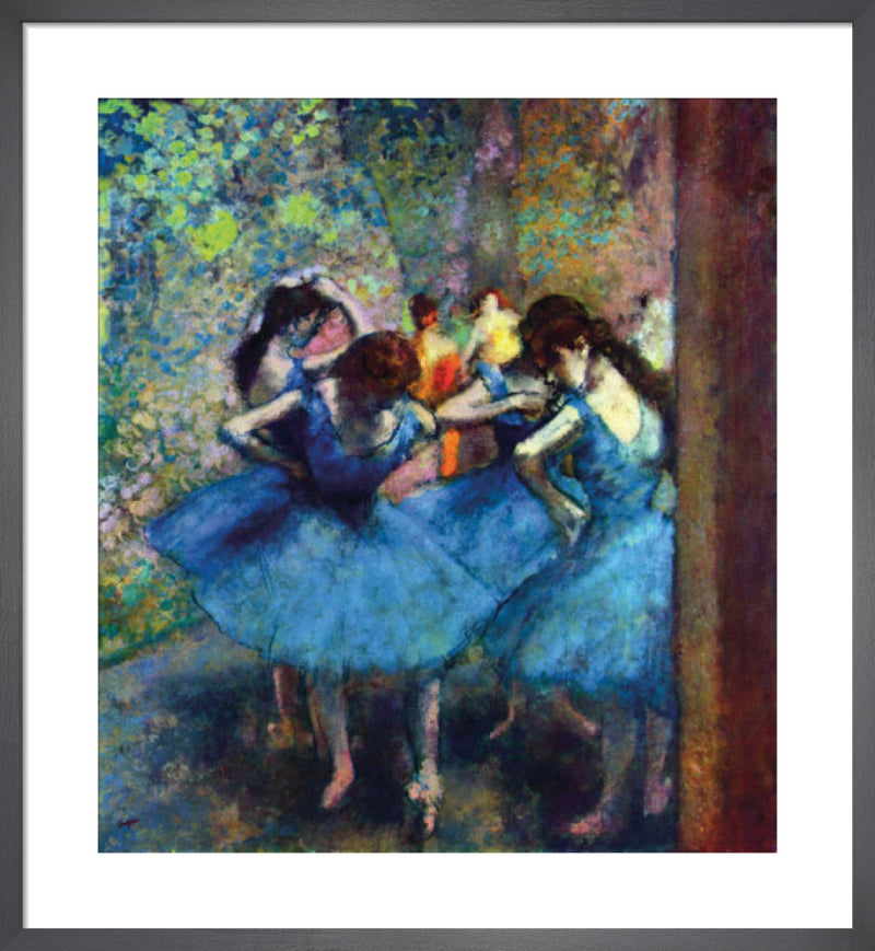 Ballerinas by Edgar Degas. Framed art print.