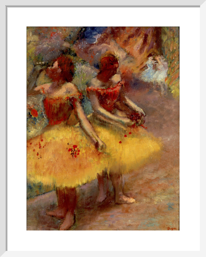 Deux Danseuses by Edgar Degas. Framed art print.