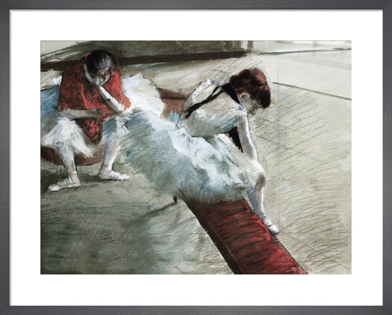 Gallery Player by Edgar Degas. Framed art print.