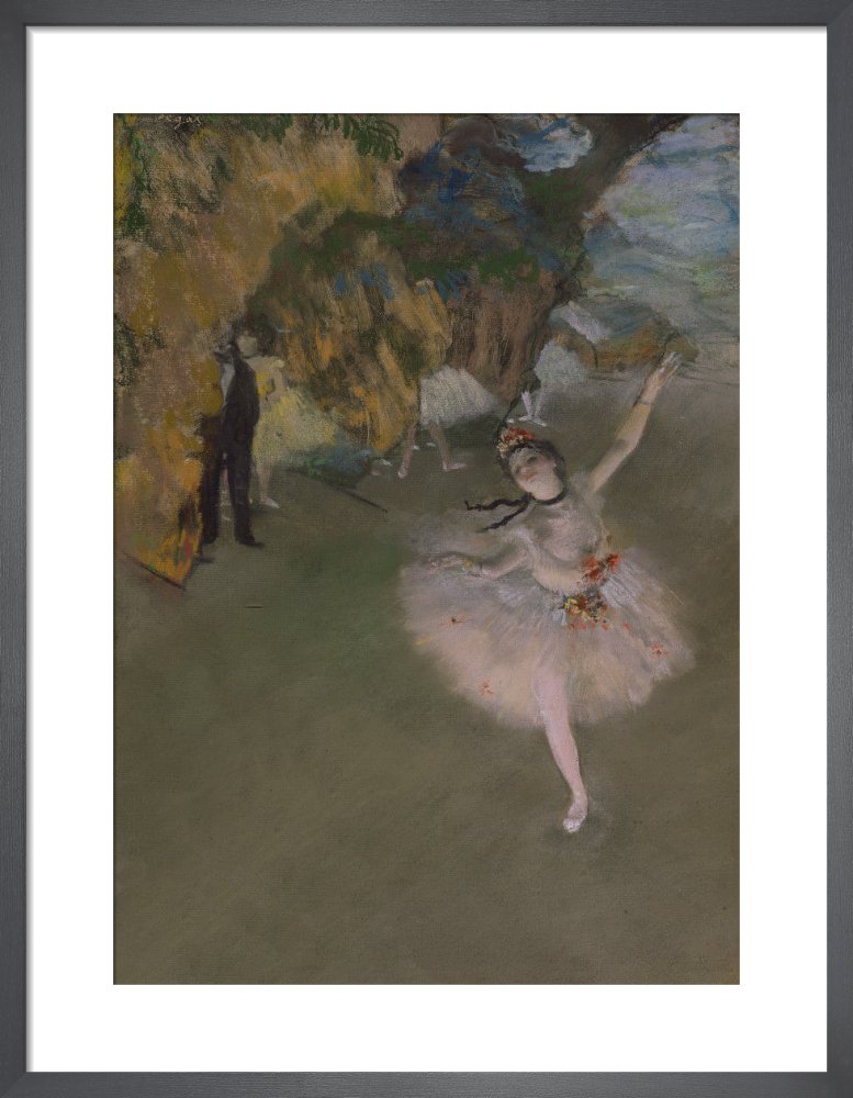 L'Étoile (The Star) c.1876 by Edgar Degas. Framed art print.