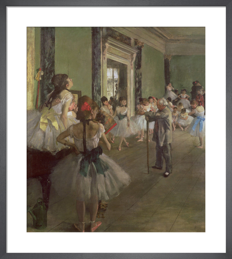 The Dancing Class, c.1873 by Edgar Degas. Framed art print.