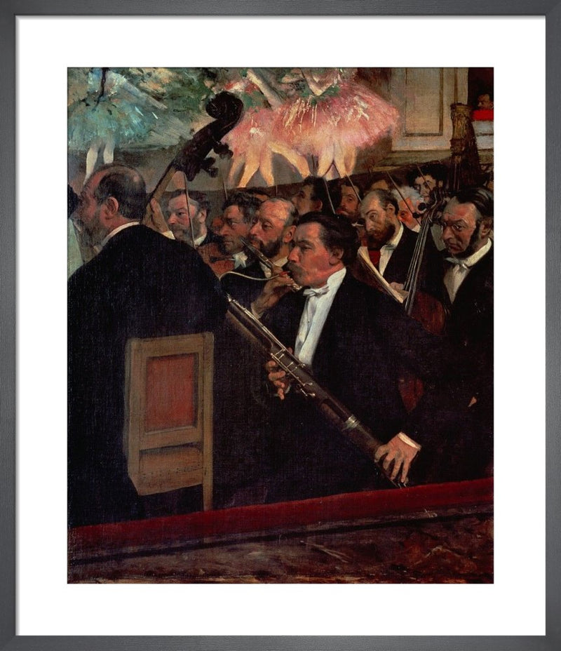 The Opera Orchestra, c.1870 by Edgar Degas. Framed art print.