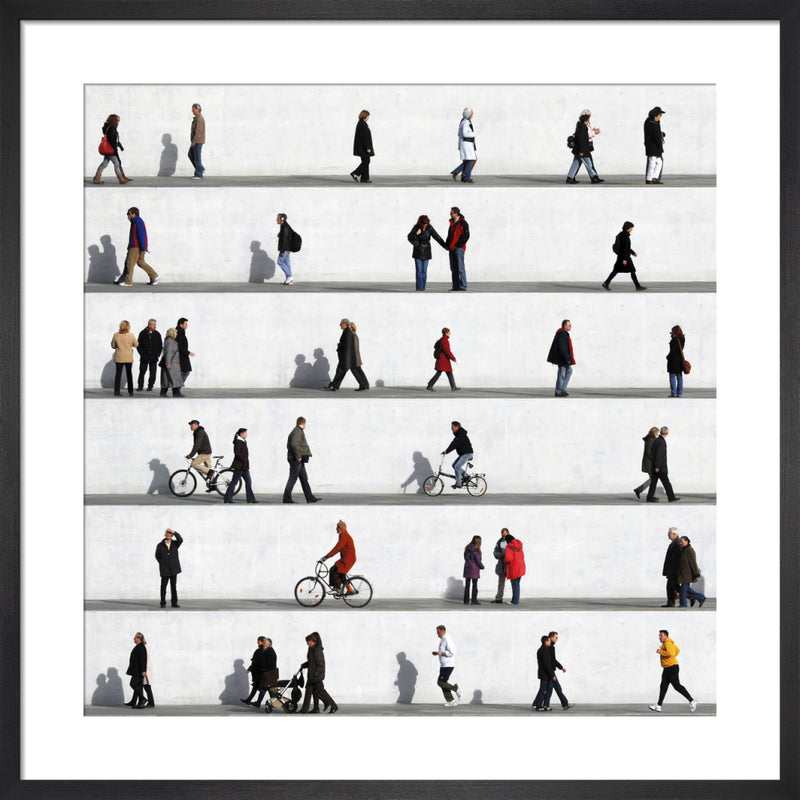 Wall People Detail No.2 by Eka Sharashidze. Framed art print.