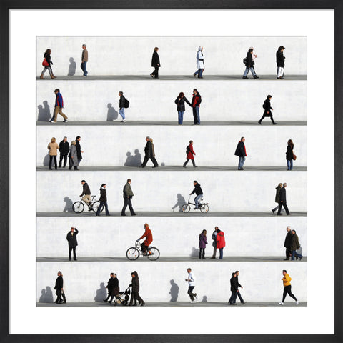 Wall People Detail No.2 by Eka Sharashidze. Framed art print.