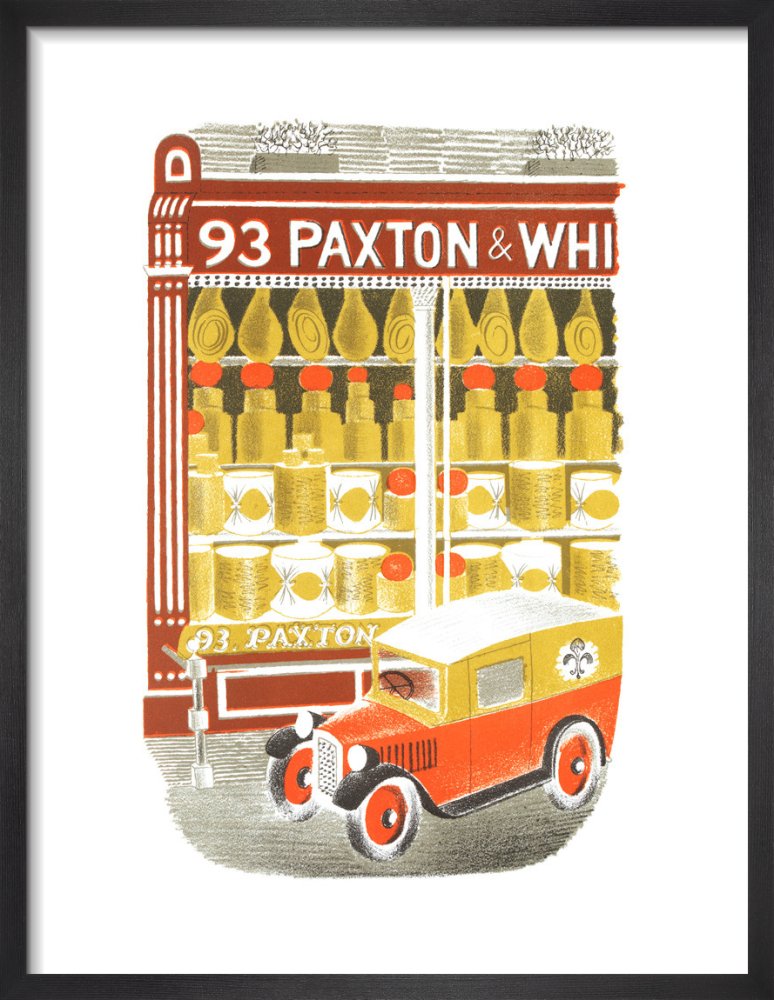 Cheesemonger by Eric Ravilious. Framed art print.