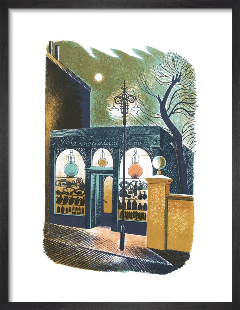 Pharmaceutical Chemist by Eric Ravilious. Framed art print.
