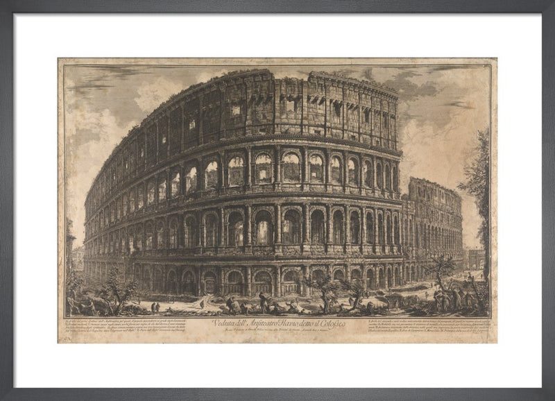 The Coliseum Rome by Giovanni Battista Piranesi. Framed art print.