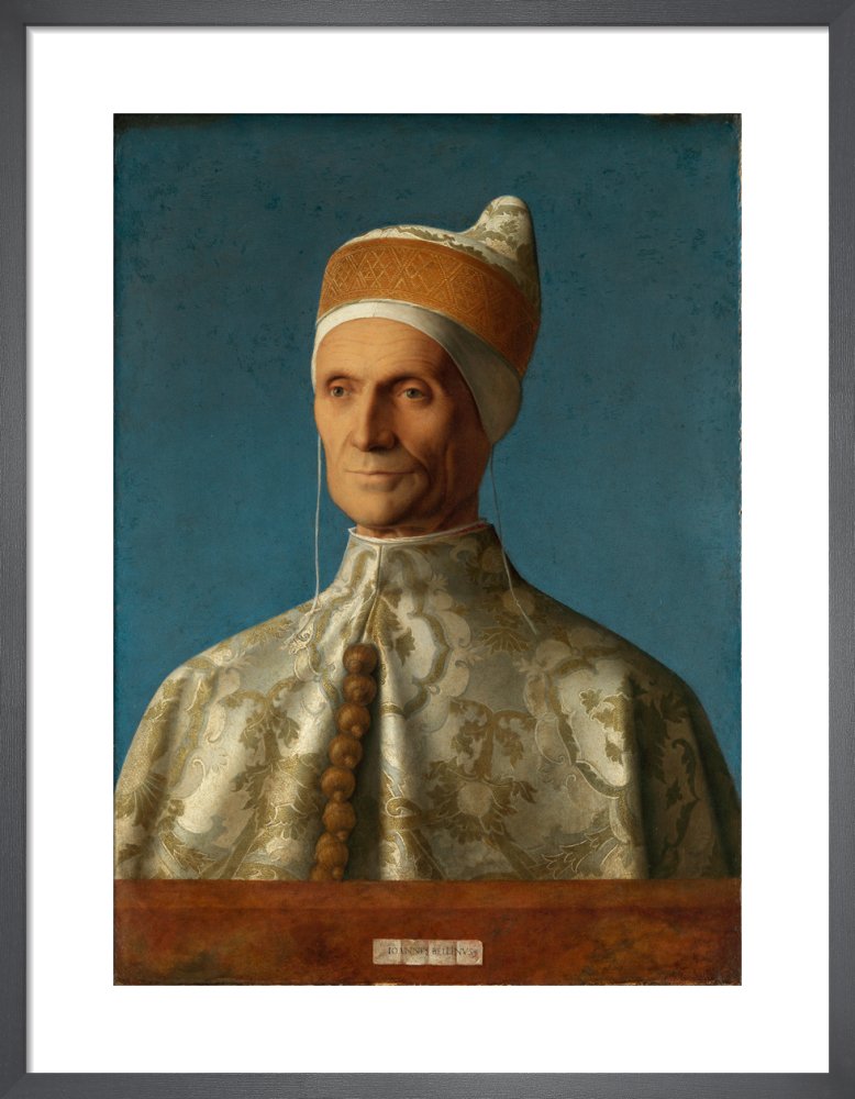 Doge Leonardo Loredan by Giovanni Bellini. Framed art print.