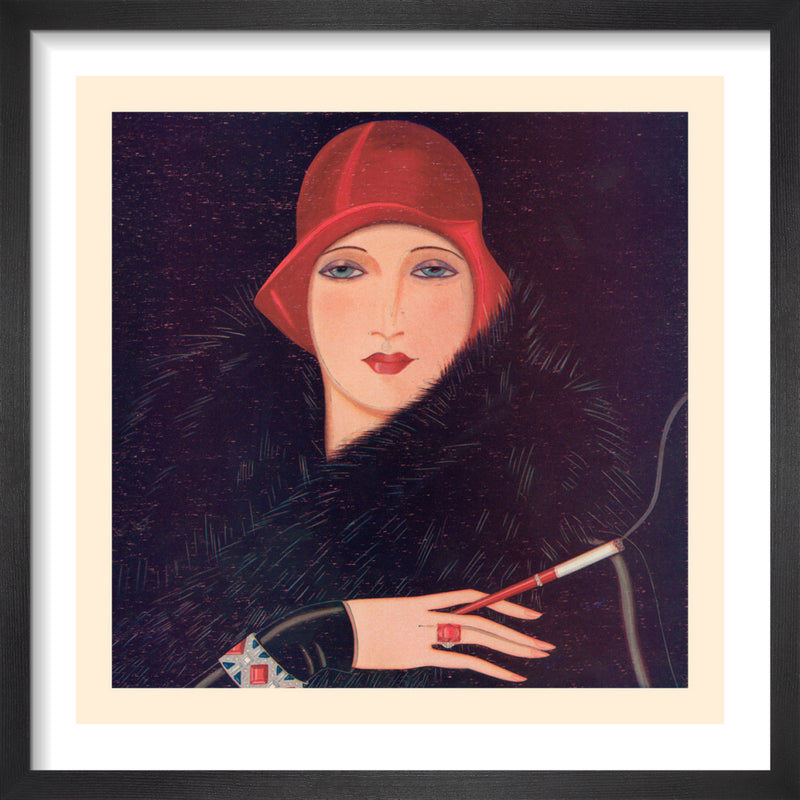 The Red Hat by Gordon Conway. Framed art print.