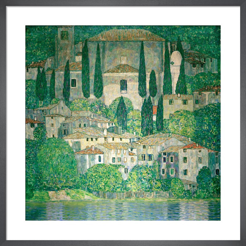 Church in Cassone, 1913 by Gustav Klimt. Framed art print.