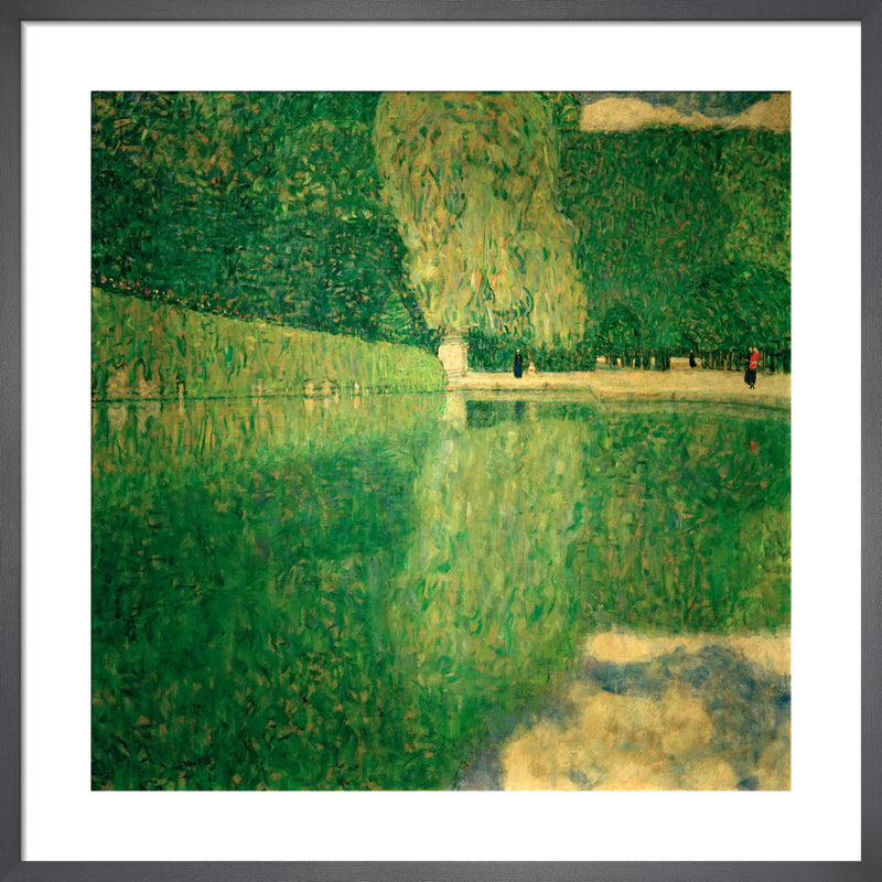 Schonbrunn Landscape, 1916 by Gustav Klimt. Framed art print.