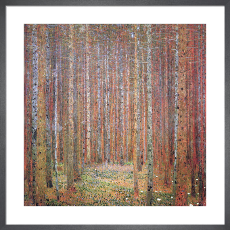 Tannenwald I by Gustav Klimt. Framed art print.