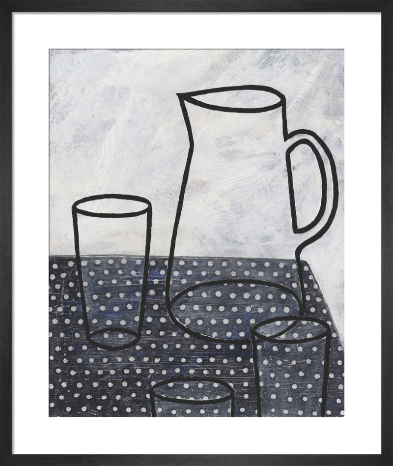 Glass Pitcher by Bianca Harrington. Framed art print.
