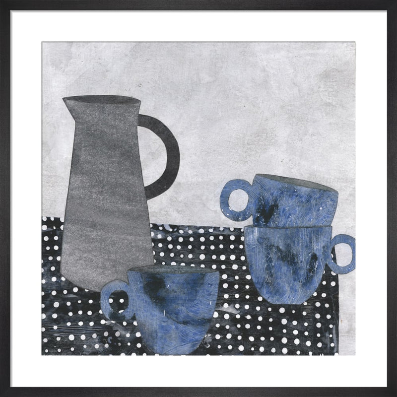 Stacked Porcelain by Bianca Harrington. Framed art print.