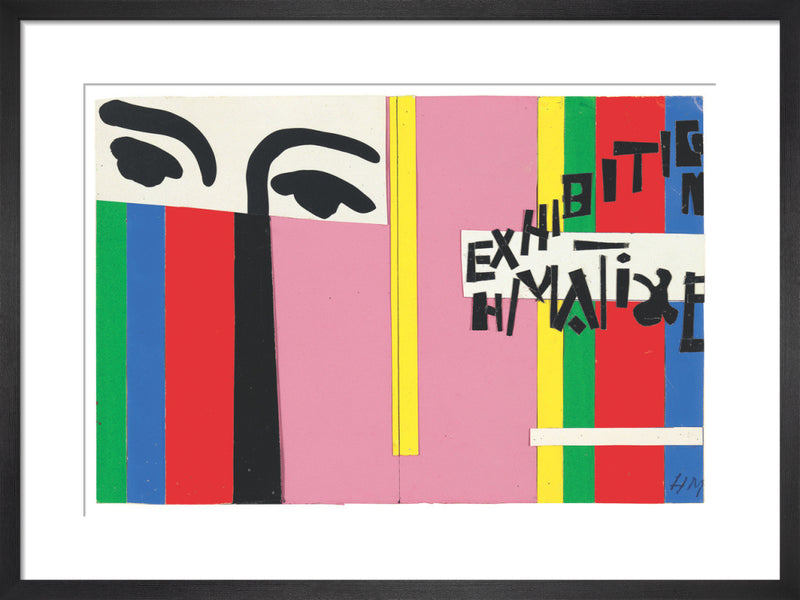 Design for cover of exhibition catalogue, 1951 by Henri Matisse. Framed art print.