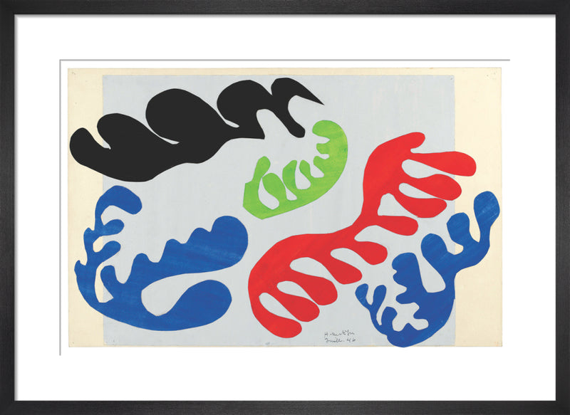The Lagoon : Maquette for Plate XIX by Henri Matisse. Framed art print.