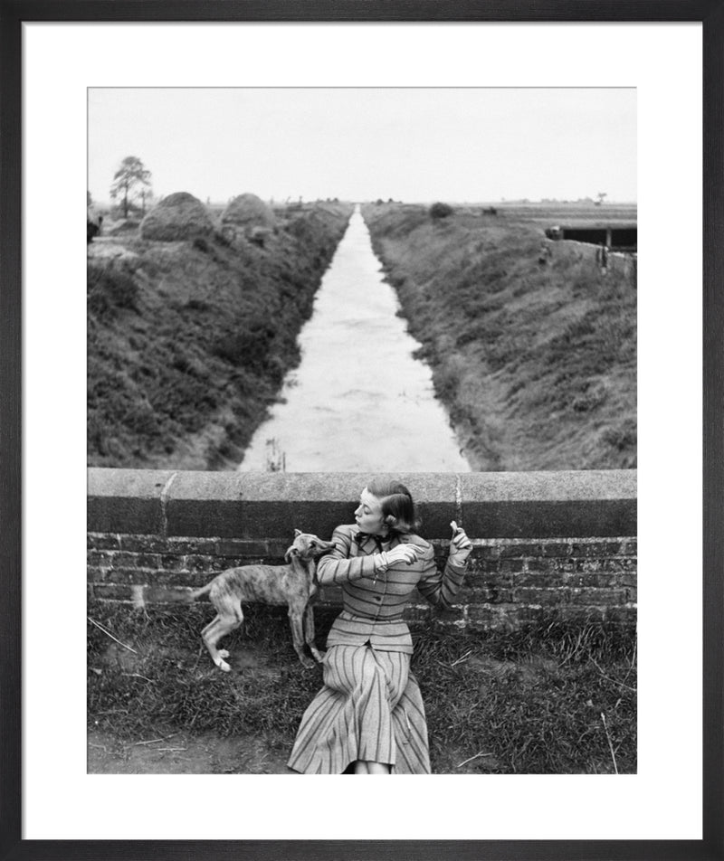 Vogue February 1952 by Henry Clarke. Framed art print.