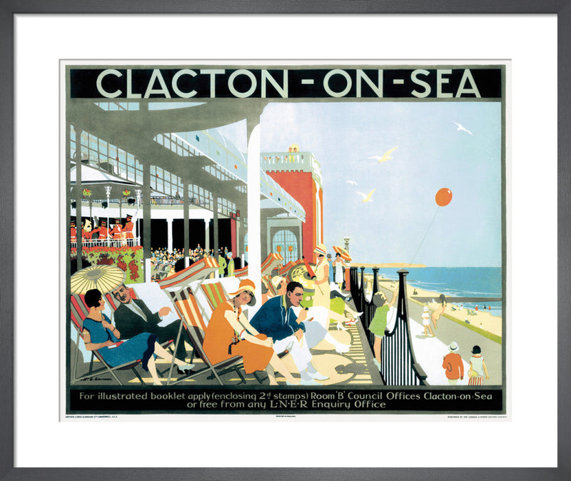 Clacton-on-Sea by Henry George Gawthorne. Framed art print.
