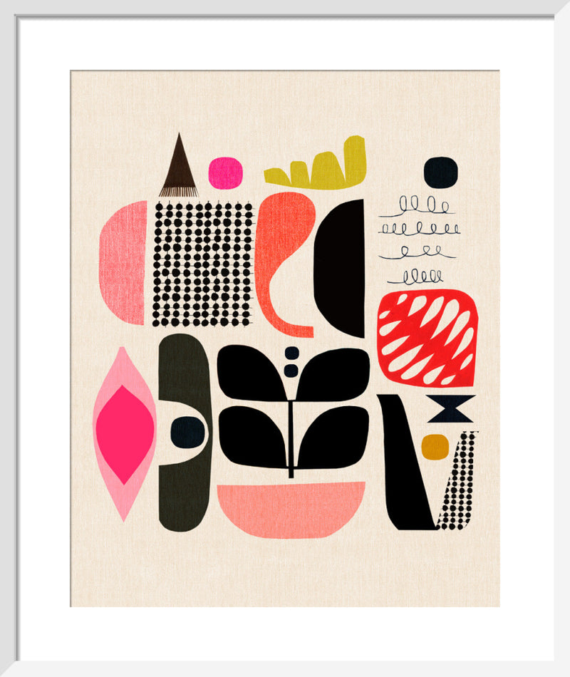 Mixed Lollies II by Inaluxe. Framed art print.