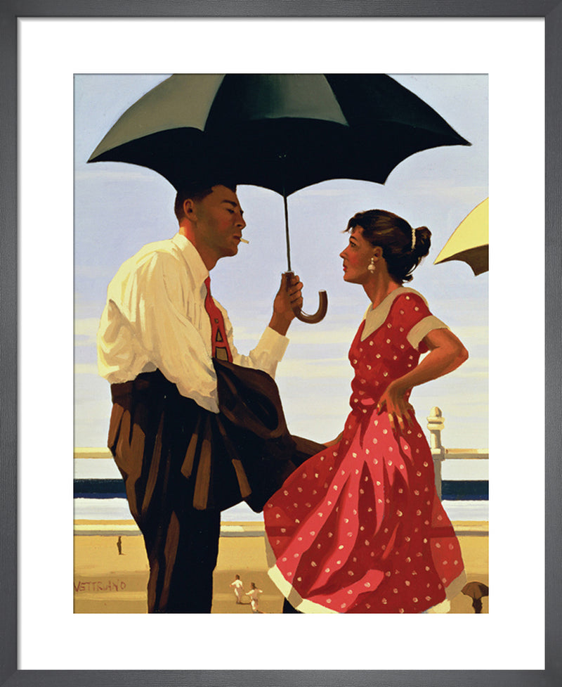 Bad Boy Good Girl by Jack Vettriano. Framed art print.
